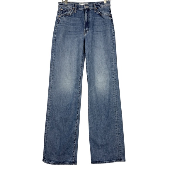 Anthropologie Mother Superior Wide Leg Cuffed High Jeans